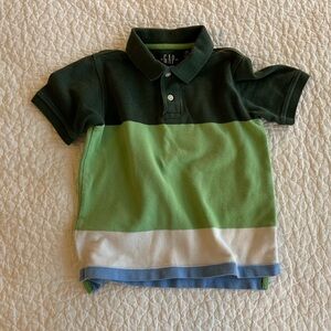 GAP Kids Colorblock Pique Polo Boys size XS (4-5)